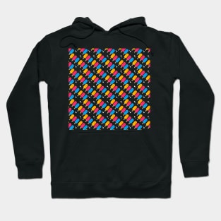 Summer Time with Popsicle Pattern Hoodie